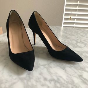 Black suede Elsie JCrew pumps